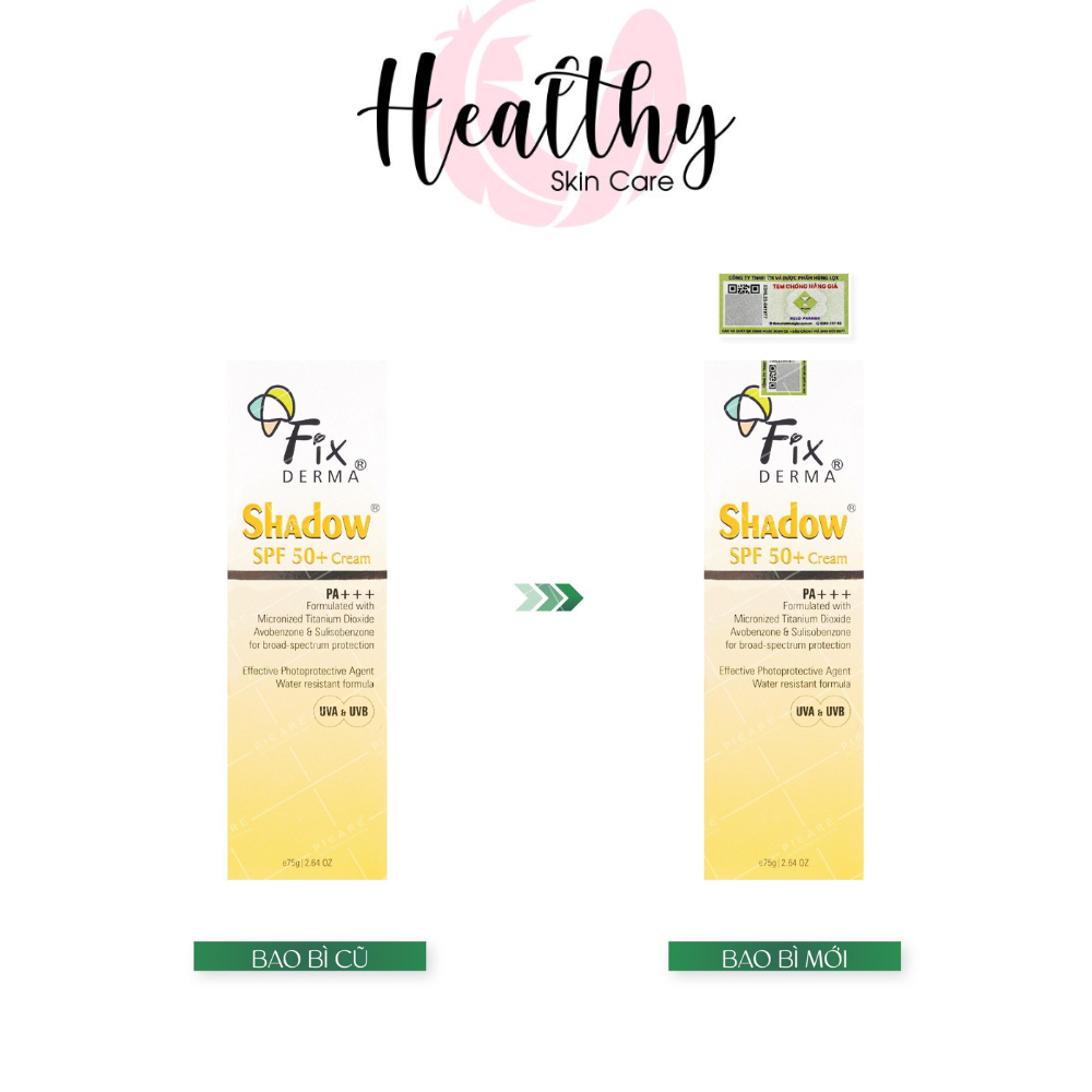Kem chống nắng Fixderma Shadow SPF 50+ Cream (75g)