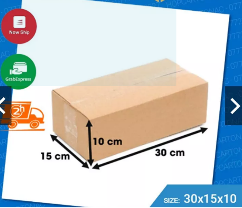 Combo 20 hộp carton Juno Sofa KT 30x15x10cm - Hộp carton đóng hàng