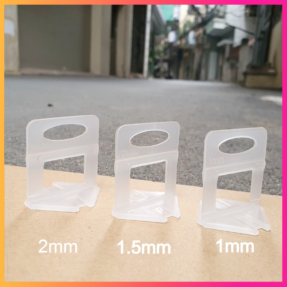 Gói 400 Chiếc Ke Móc Cân Bằng Ốp Lát/ Ke Lát Gạch Bằng Nhựa PP - Nhiều Kích Cỡ Mạch Gạch - Lát Được Tầm 60m2