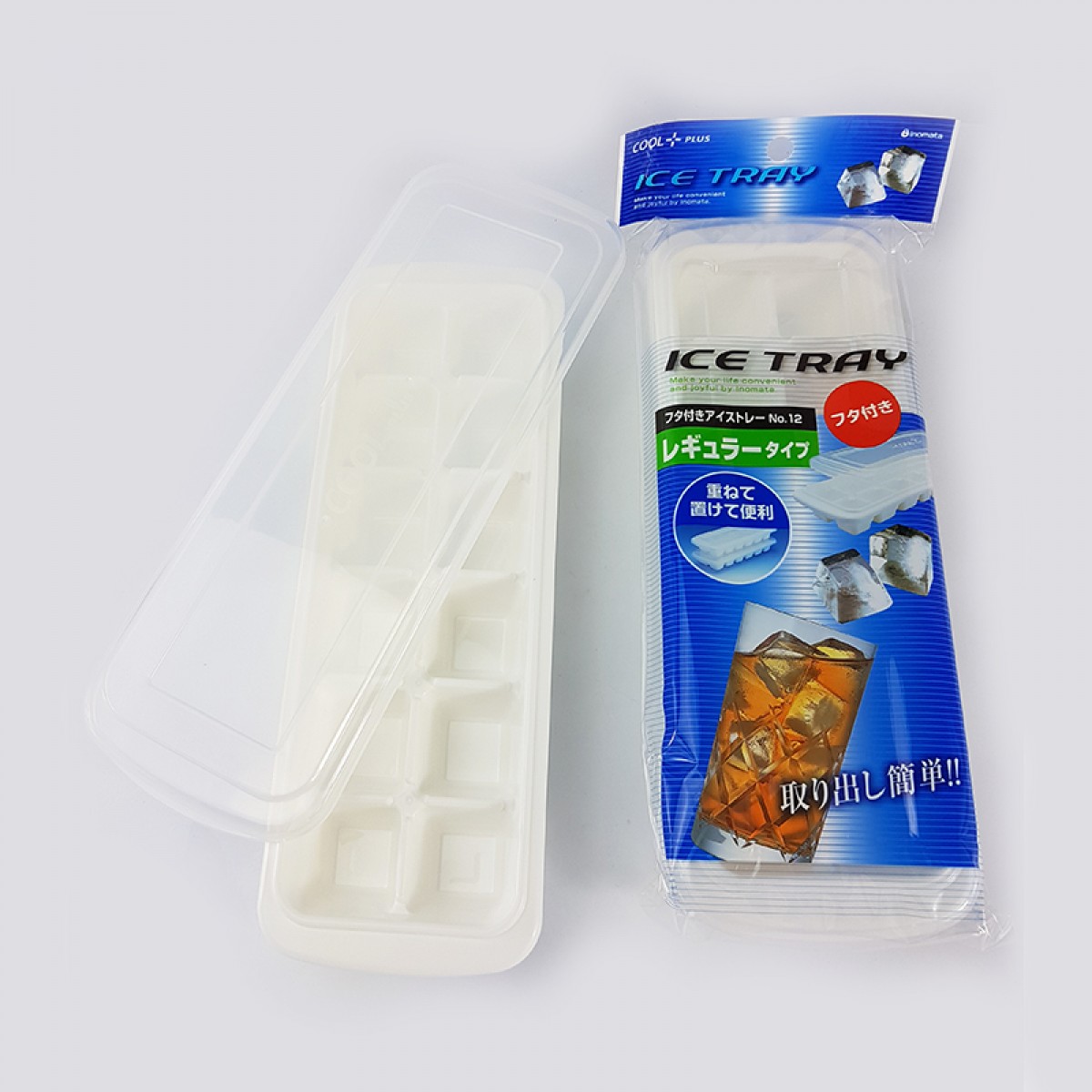 Khay Đá Đựng Đồ Ăn Dặm Japan Kèm Nắp + Tặng Hồng Trà Sữa (Cafe) Maccaca 20g