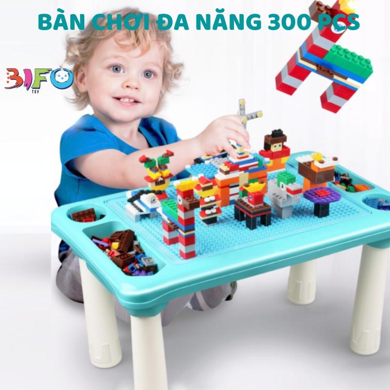 Combo bàn chơi xếp hình đa năng cho bé vui chơi học tập