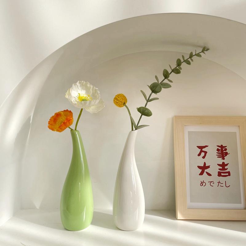Bình hoa bằng sứ thiết kế đơn giản hiện đại phong cách Bắc Âu
