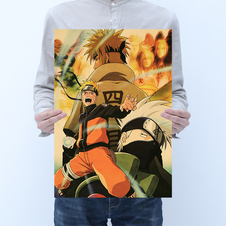 Tranh trang trí,poster tấm áp phích treo tường tổng hợp nhân vật Naruto [ B015 ]