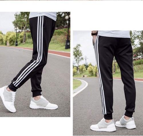 quần jogger nỉ cotton 3 line pants - quần 3 sọc bo ống unisex chất đẹp