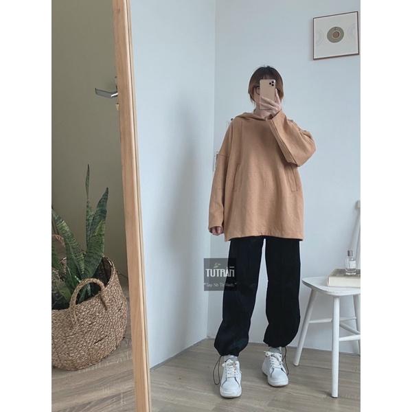 Quần Jogger Nhung tăm rút gấu ( Ảnh Thật)