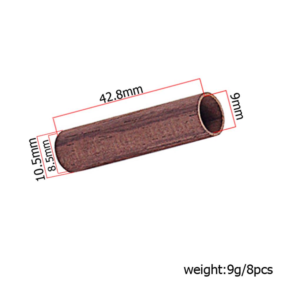 8pcs Rosewood Guitar Truss Rod Hollow Pipe Guitar Neck Replacement Accessory