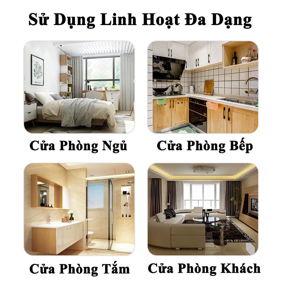 Miếng Chặn Cửa Có Giác Hút KUNBE Chất Liệu Cao Su Chống Va Đập