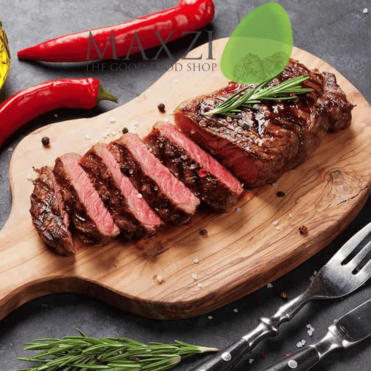 [BÁN CHẠY] Thịt bò Steak Thăn Ngoại Bò Úc Carne Meats Raw - Maxzi