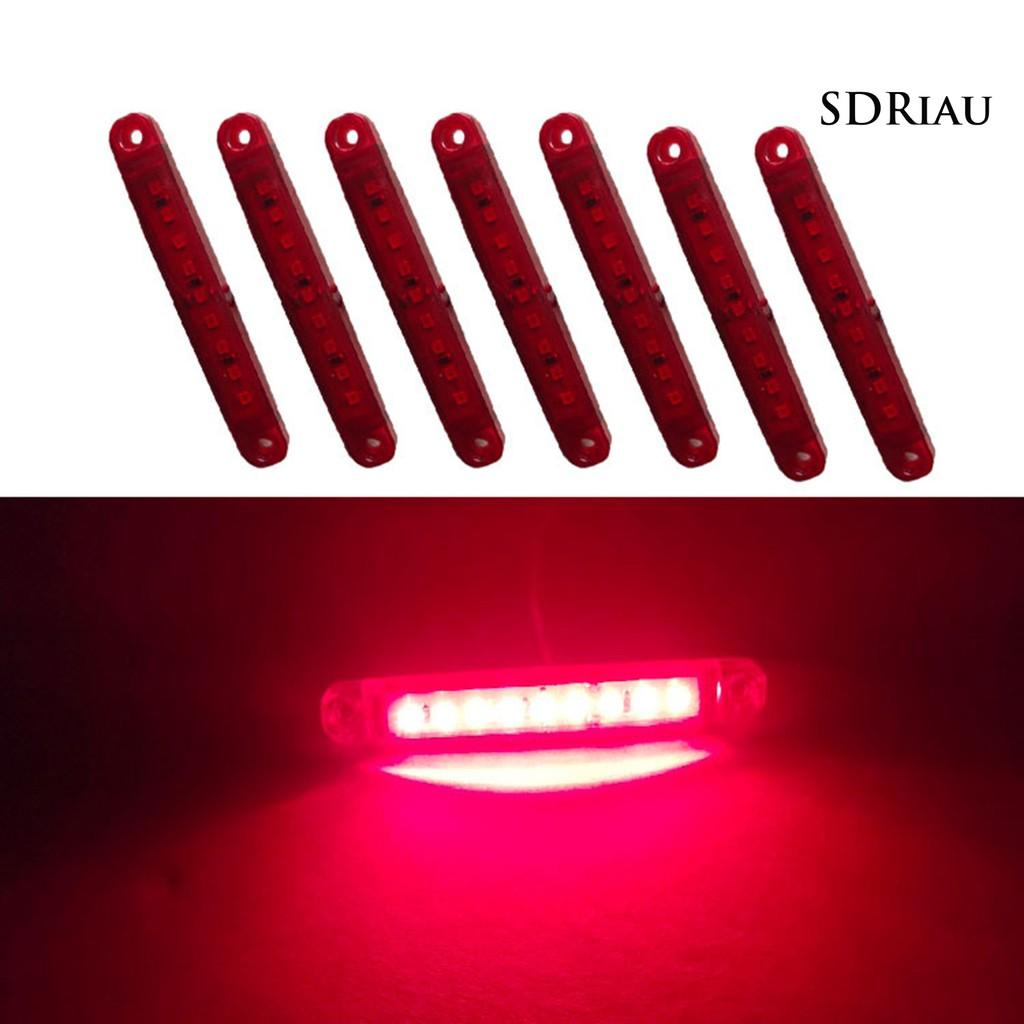 Set 10 Đèn Tín Hiệu Dc 24v 8 Led Dành Cho Xe Tải Kèm Phụ Kiện
