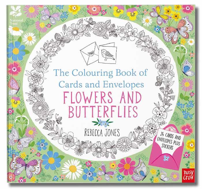 National Trust: The Colouring Book of Cards and Envelopes - Flowers and Butterflies