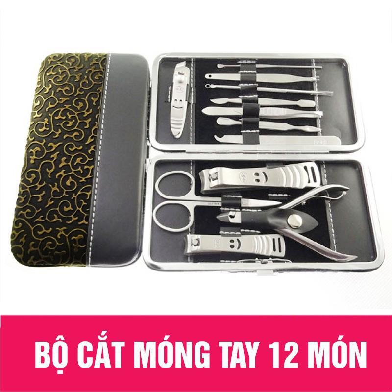 Bộ Làm Móng 12 Món Đa Năng Chuyên Nghiệp - Bộ Bấm Móng Tay Làm Móng Tại Nhà