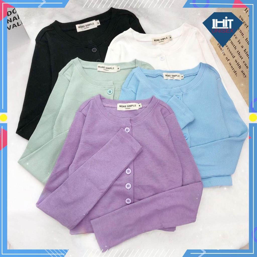 Áo Croptop Nữ YAN Ulzzang Len Tăm Nút Thật 1HIT_UNISEX (5 ẢNH THẬT