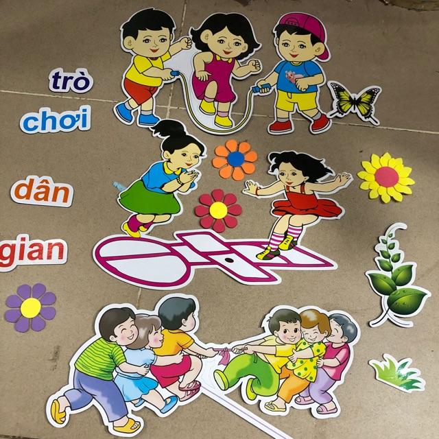 Compo 10 bộ tranh góc chủ đề mầm non