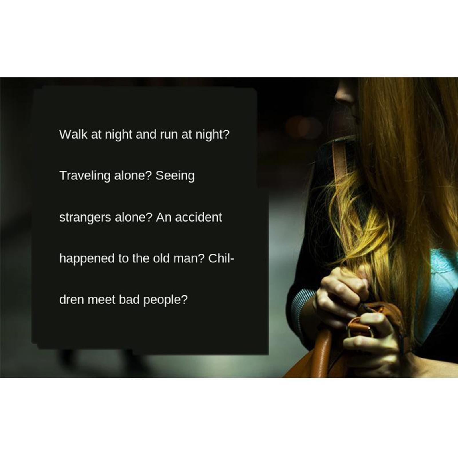 3X Mini 130DB Personal Alarm Security Alert Charging for Women Elderly Kids