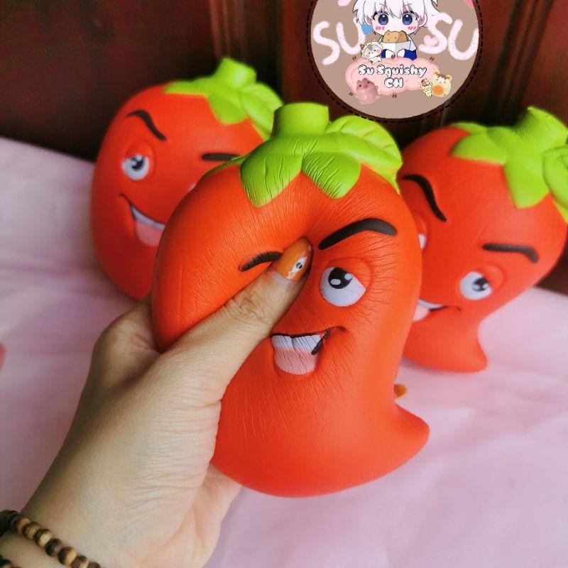 Đồ chơi bóp mềm Squishy Ớt đỏ giảm stress