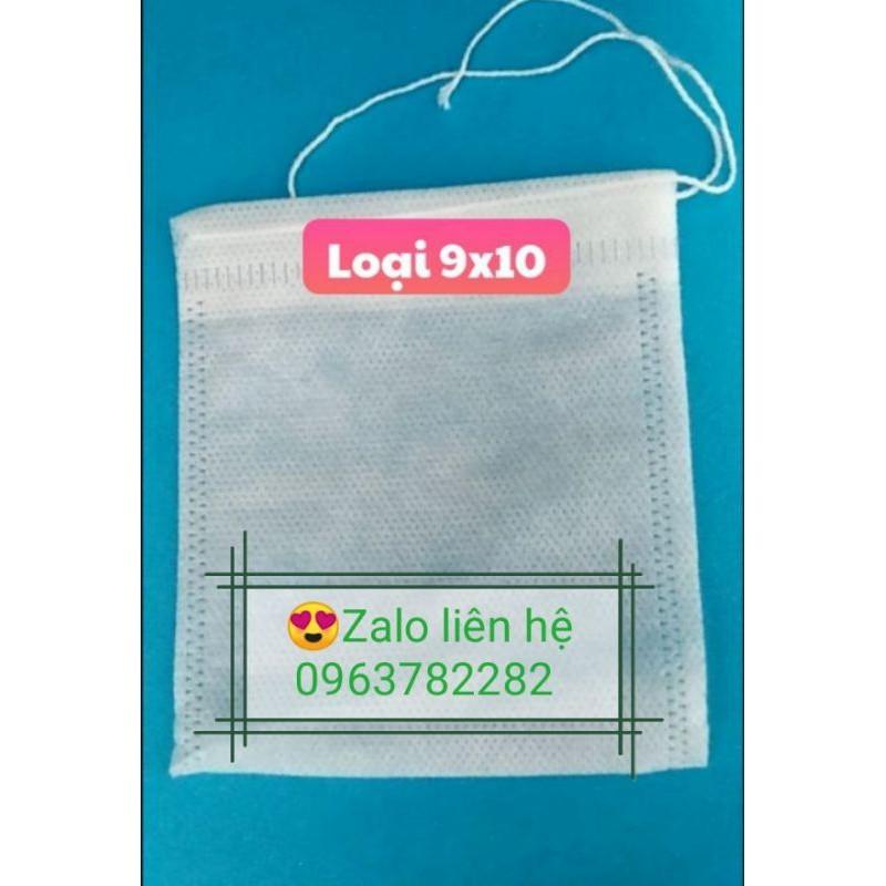 Set 100 TÚI LỌC CÓ DÂY BUỘC KÍCH THƯỚC 9X10 cm