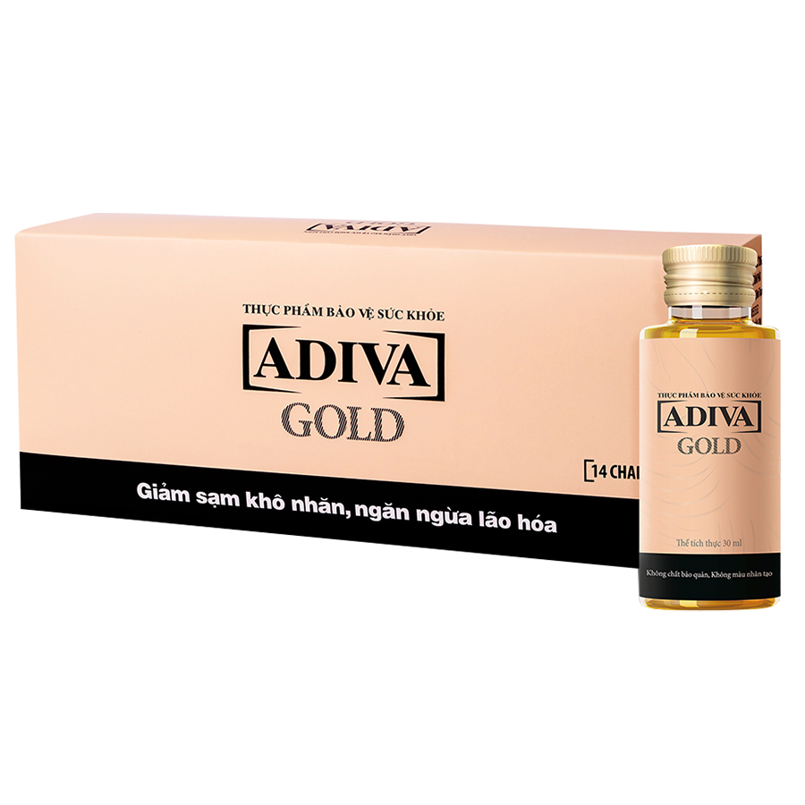 Nước uống làm đẹp Collagen ADIVA Gold (14 lọ x 30ml /hộp)