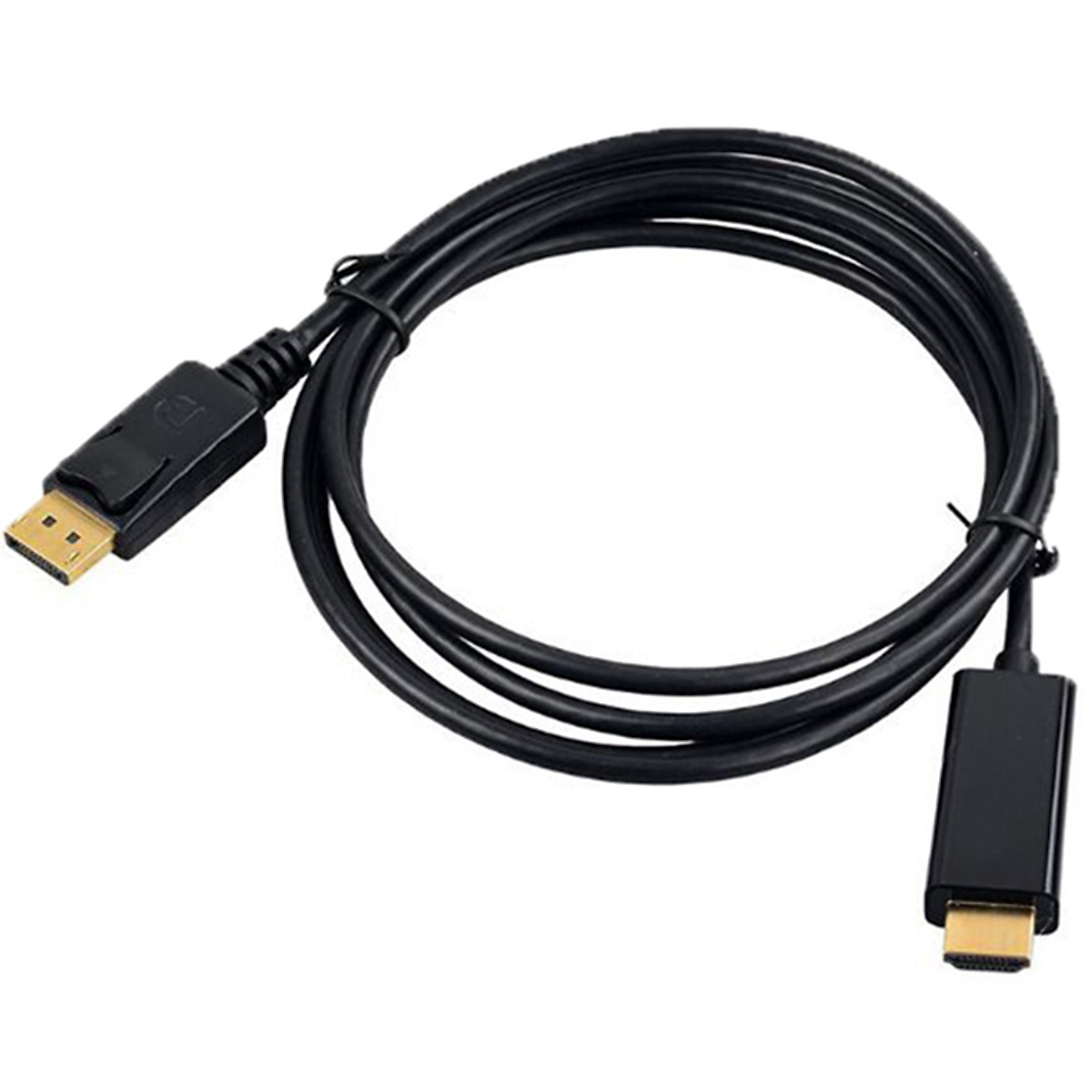 Cáp chuyển Displayport sang HDMI, DP ra HDMI dài 1m8,chuyển từ cổng display port đực ra hdmi đực,độ phân giải 4K