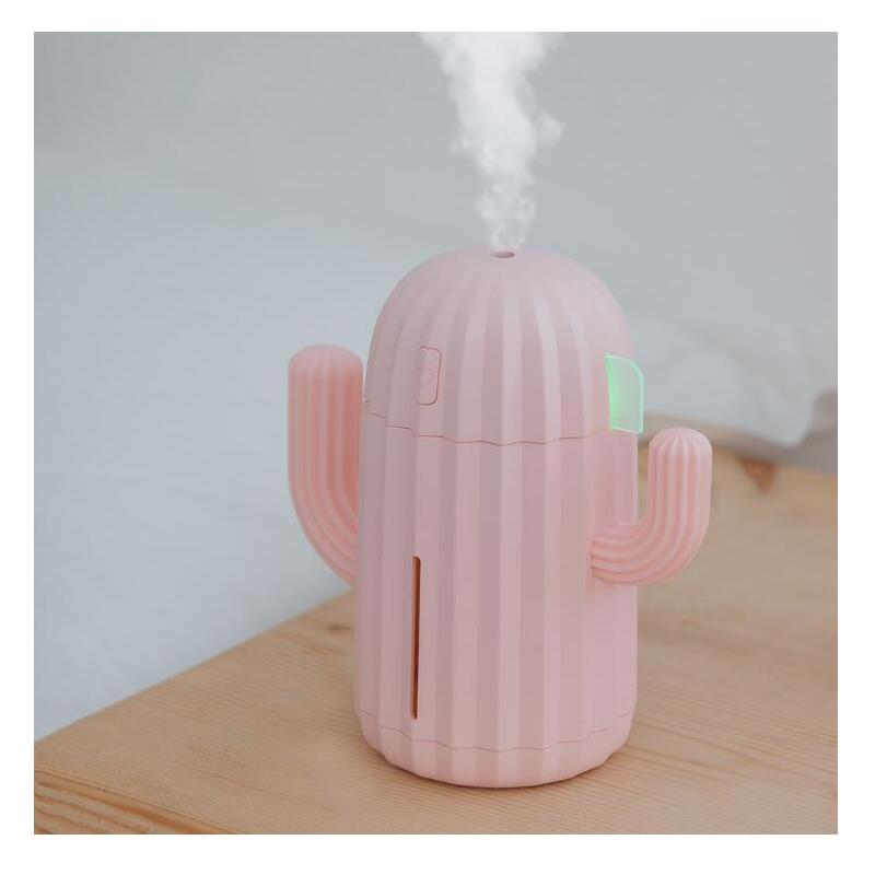 USB Máy Tạo Độ Ẩm Không Khí 340ML Siêu Âm Thanh Máy Khuếch Tán Lọc Không Khí Xương Rồng Đèn LED Máy Phun Sương Tạo Độ Ẩm Tinh Máy Khuếch Tán Tinh Dầu Mini Máy Lọc Không Khí Gia