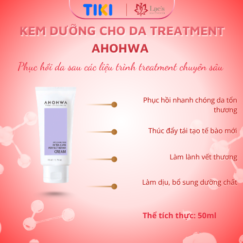 Kem Dưỡng Cho Da Treatment AHOHWA After Solution Inter-Cure Perfect Repair Cream 50ML
