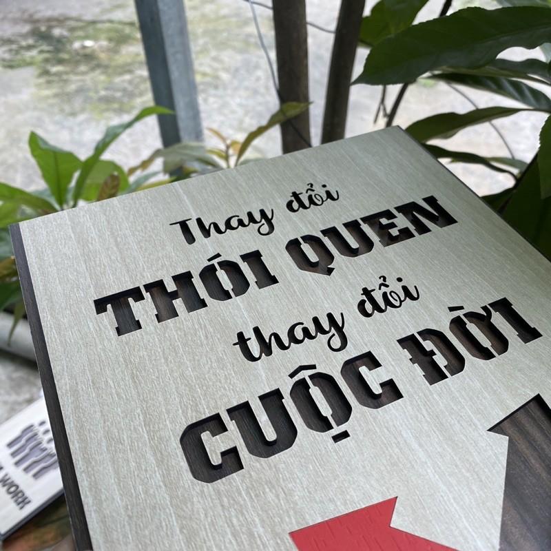 Tranh Gỗ Decor trang trí quán Coffee TBIG066 slogan câu nói hay ý nghĩa 