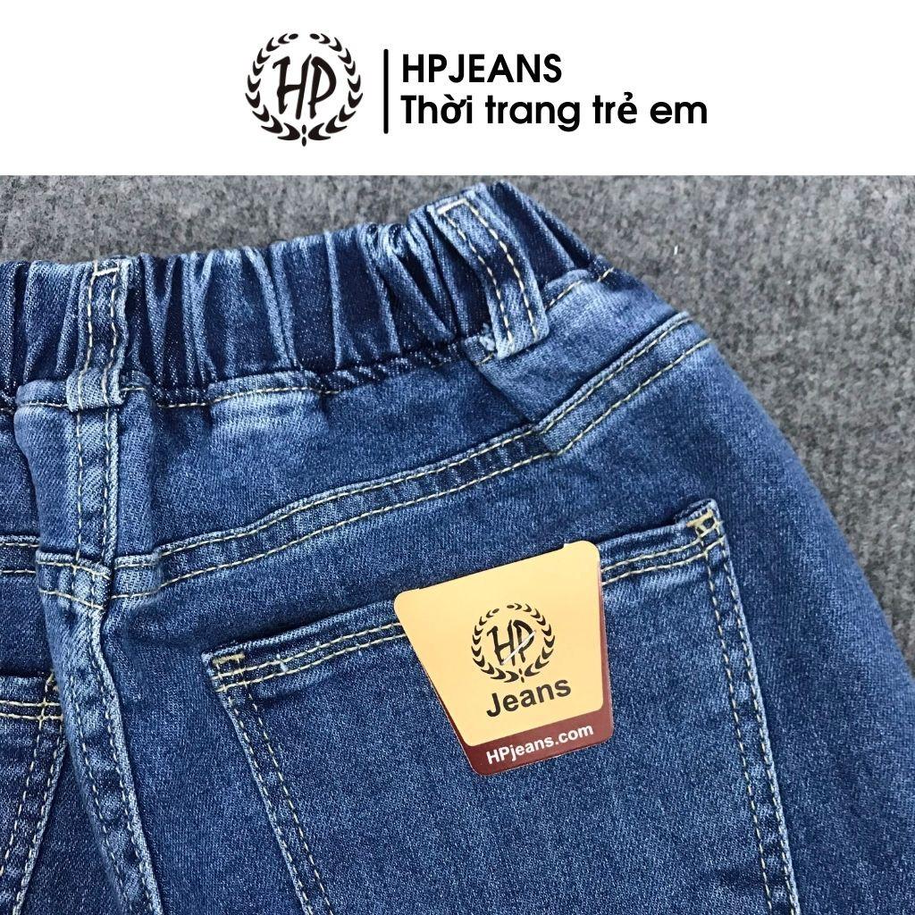 Quần Jean Bé Trai HPJEANSQ410 Hậu Bùi Quần Jean Bé Trai Size Đại HP Jeans Cotton 100% Cho Bé Từ 10 Đến 13 Tuổi