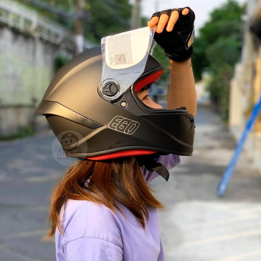 Mũ nón bảo hiểm fullface EGO E7 màu Đen Nhám