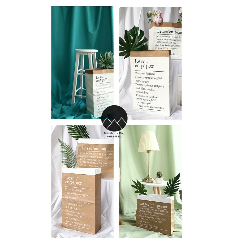 Túi giấy Kraft chụp ảnh lookbook phụ kiện trang trí nhà cửa size to loại dày dặn