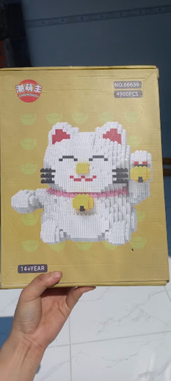 Đồ chơi lắp ráp mèo 30cm