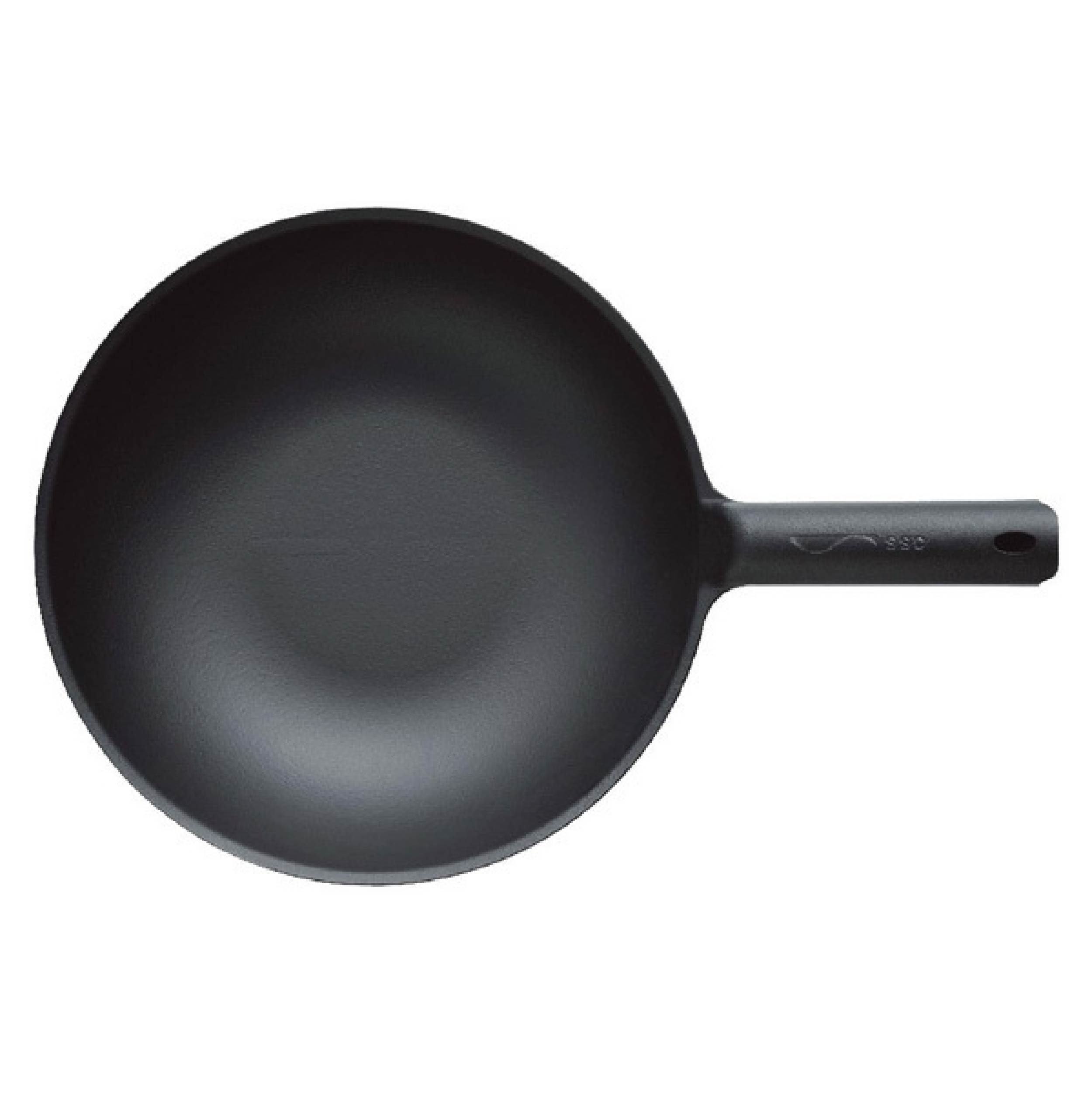 Chảo wok màu đen Unilloy - 31cm