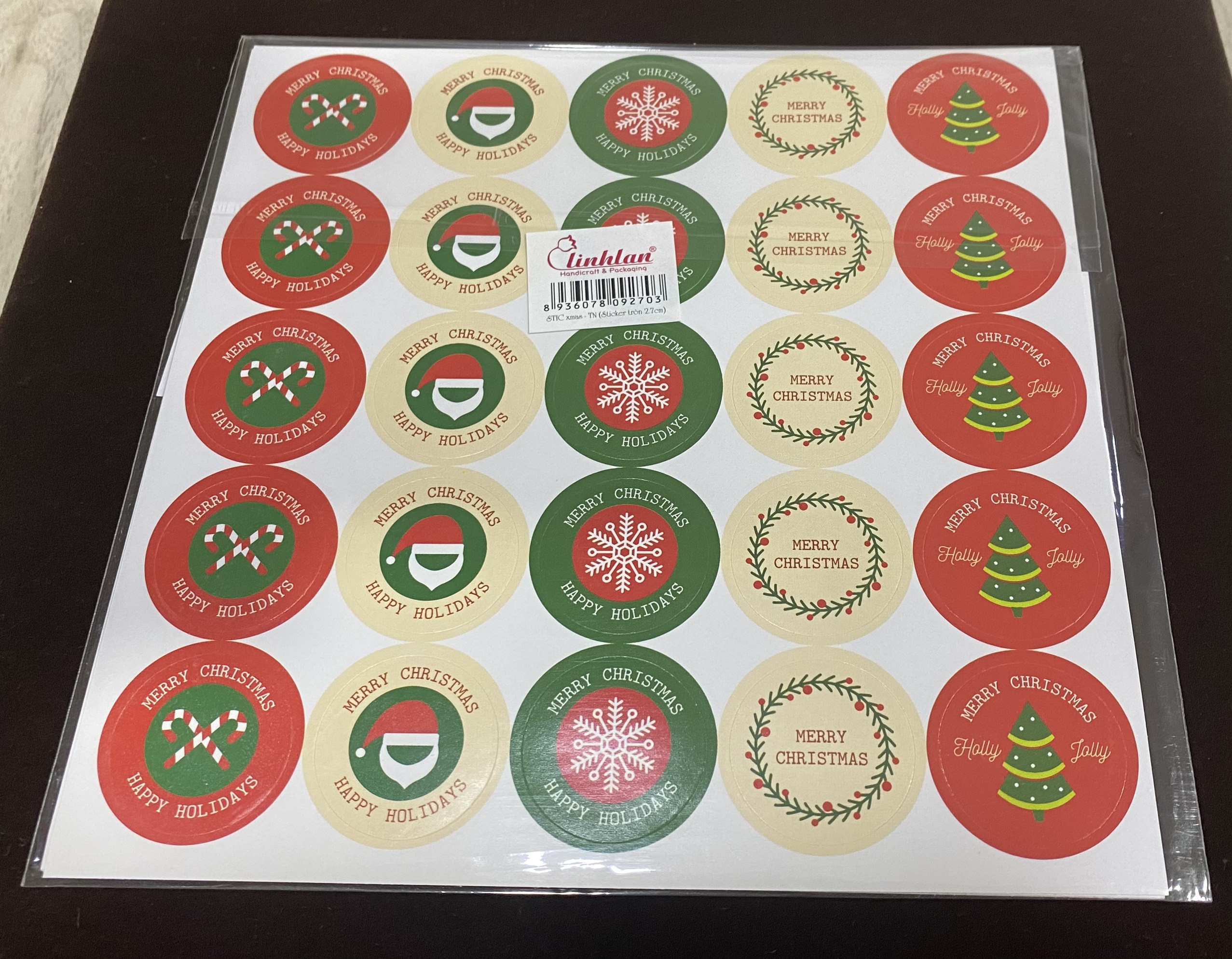 Stickers dán trang trí Noel cao cấp
