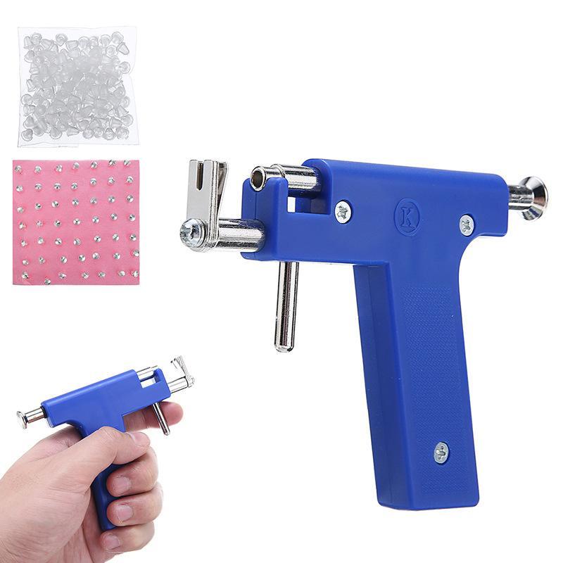 Steel Ear Body Nose Navel Piercing Machine Supply Tool Kit 49x Ear Studs