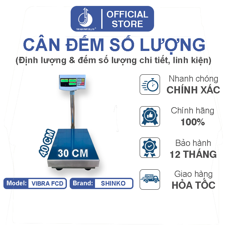 Cân Đếm Số Lượng Vibra FCD - Mặt Bàn Cân 300X400MM