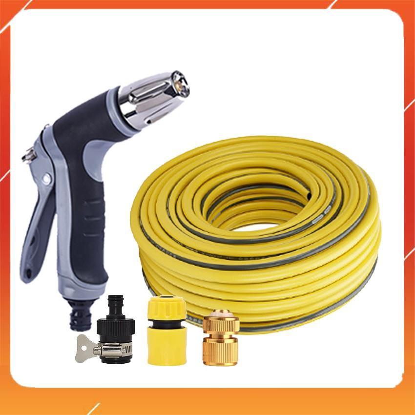 Bộ dây và vòi xịt rửa xe tưới cây tăng áp 15M 206817