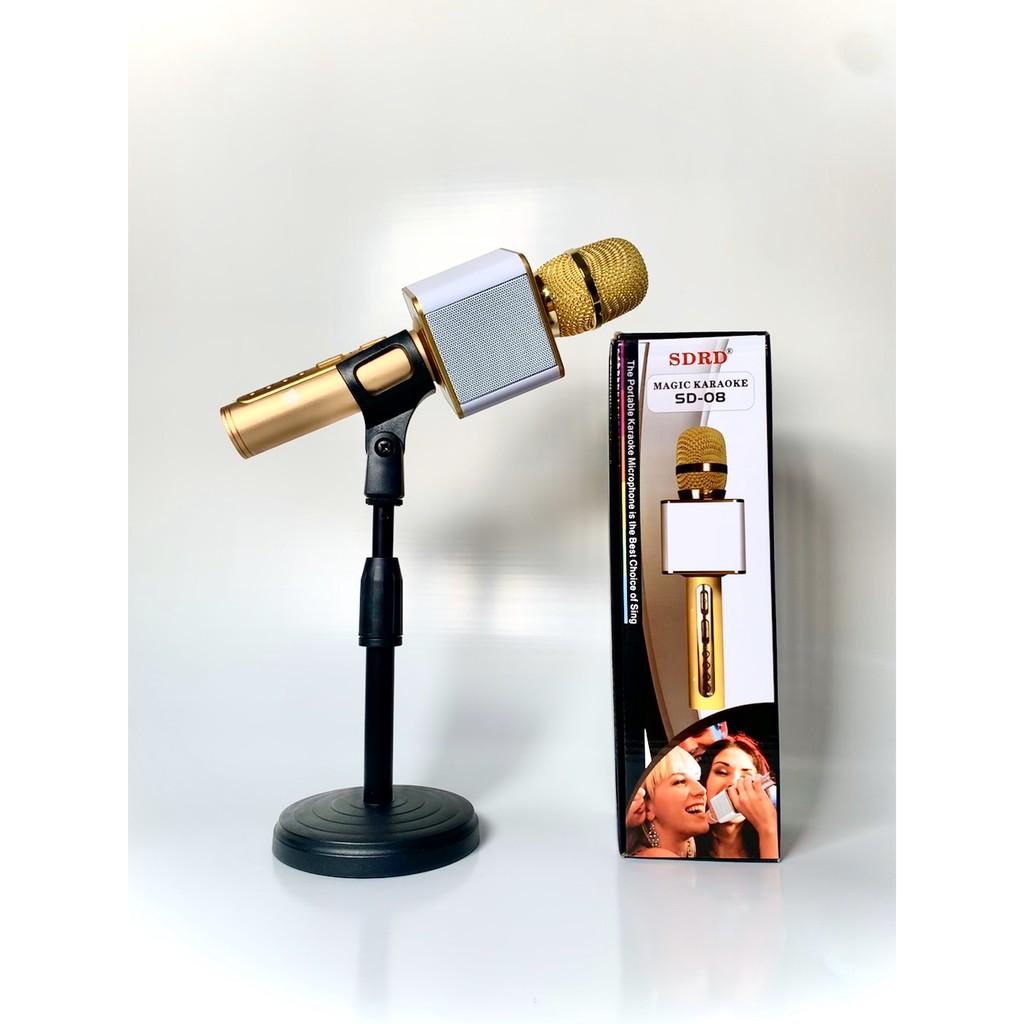 Micro karaoke không dây bluetooth YS-95 hỗ trợ ghi âm loa bass, hát thỏa thích-cực vang siêu phẩm