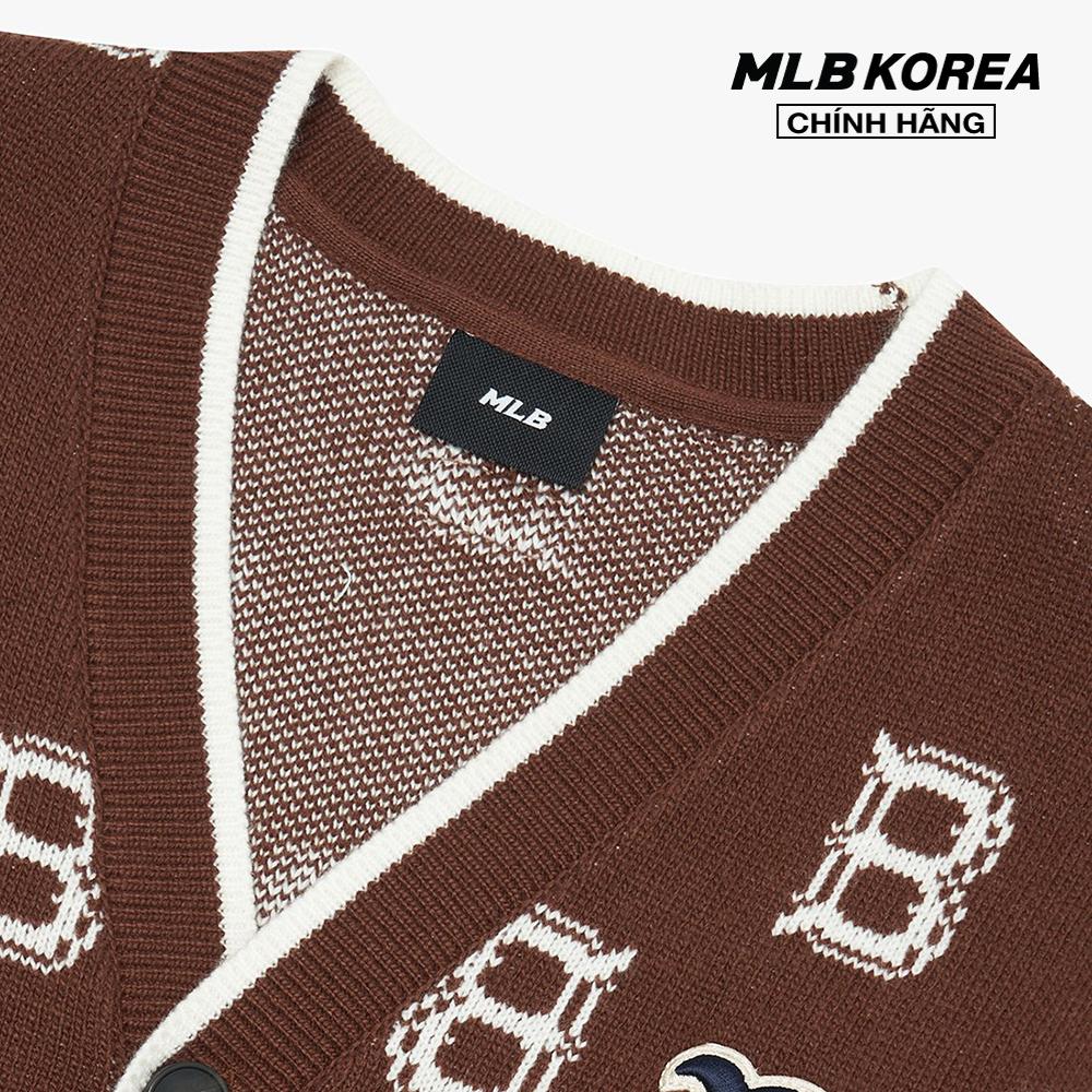 MLB - Áo khoác cardigan phom suông Classic Monogram Front Pattern 3AKCM0124