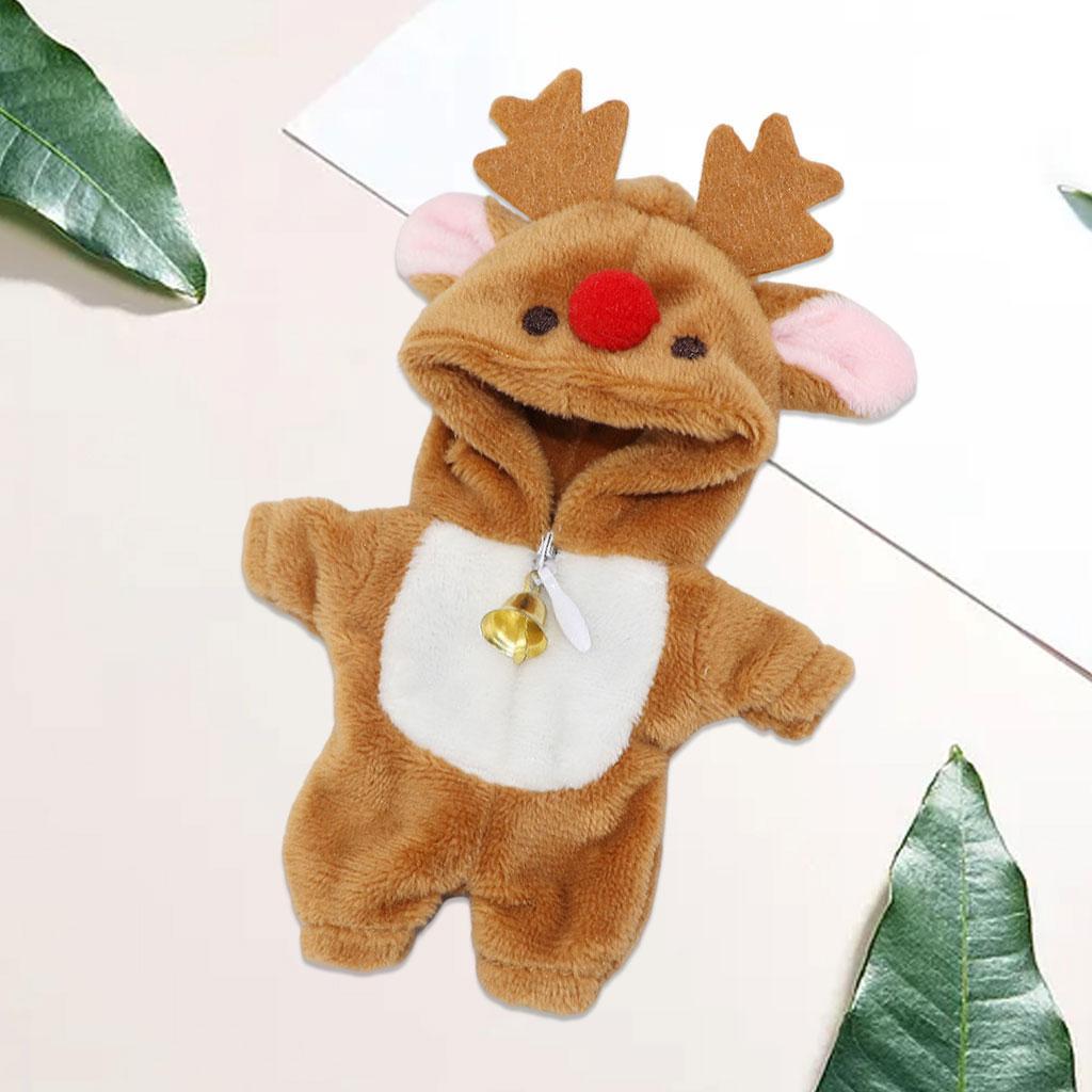 2Pcs 1/12 Doll Clothes Dinosaur Jumpsuit Pajamas Doll Clothes Costumes