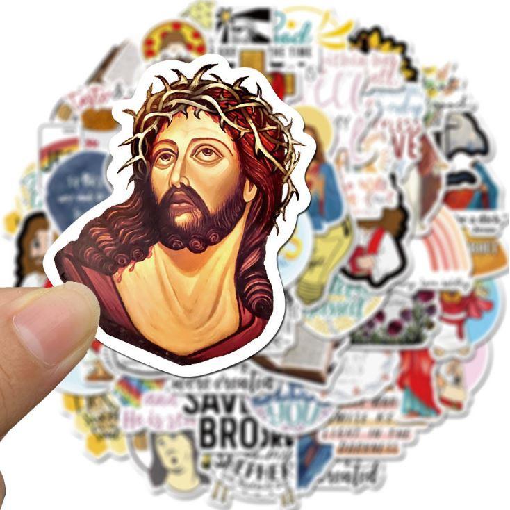 Sticker dán cao cấp CHÚA JESUS Cực COOL ms#121