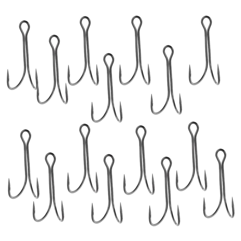 10pcs Dual Double Fishing Hooks High Carbon Steel Frog Toad Lure Hook 1-0