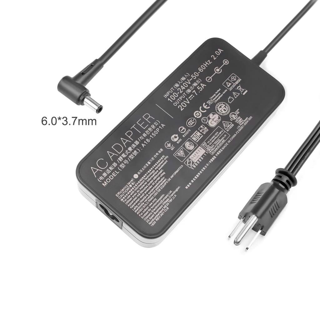 SẠC LAPTOP DÀNH CHO ASUS 20V-7.5A kích thước đầu ghim