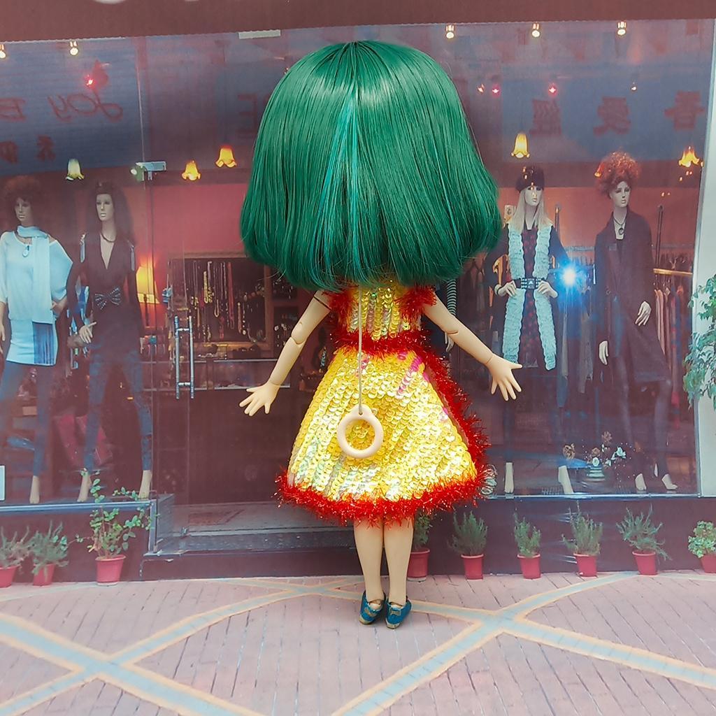Fashion Doll Dress Top Jumpsuit Hat Set for Blythe Dolls Dress up 12inch Doll Accessory