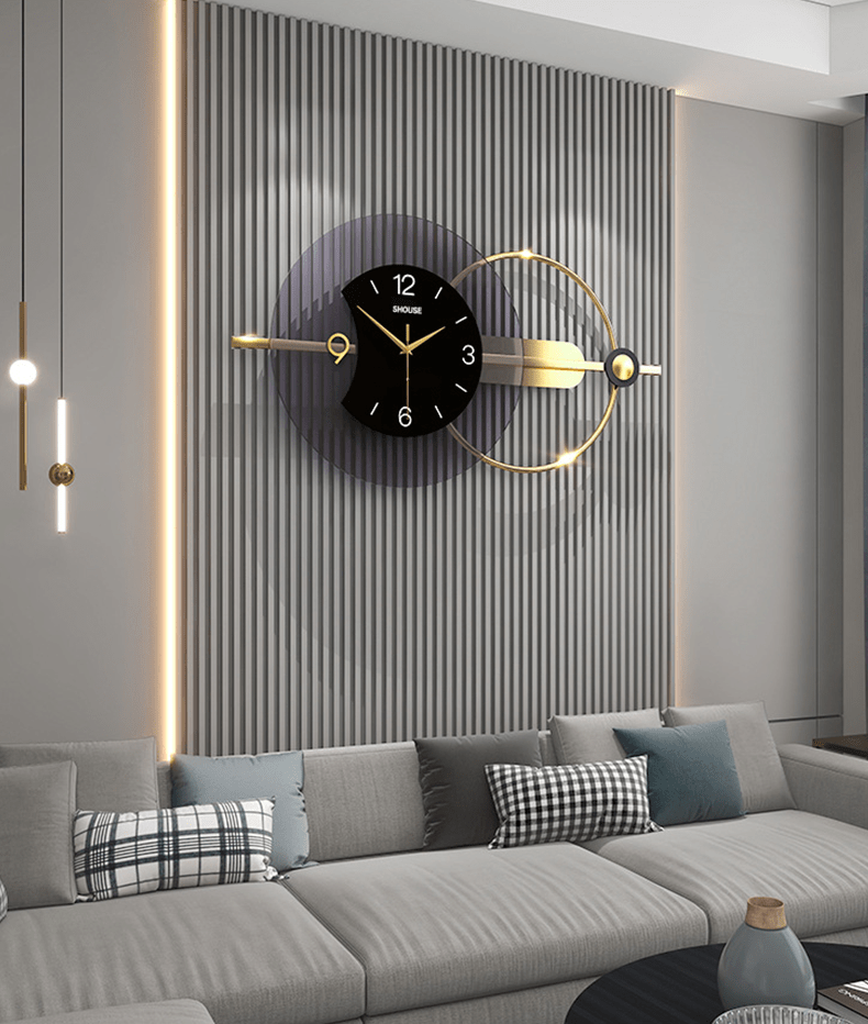 Đồng Hồ Treo Tường Kim Trôi Trang Trí Nội Thất Decor EA03 hiện đại cao cấp cỡ lớn phòng khách