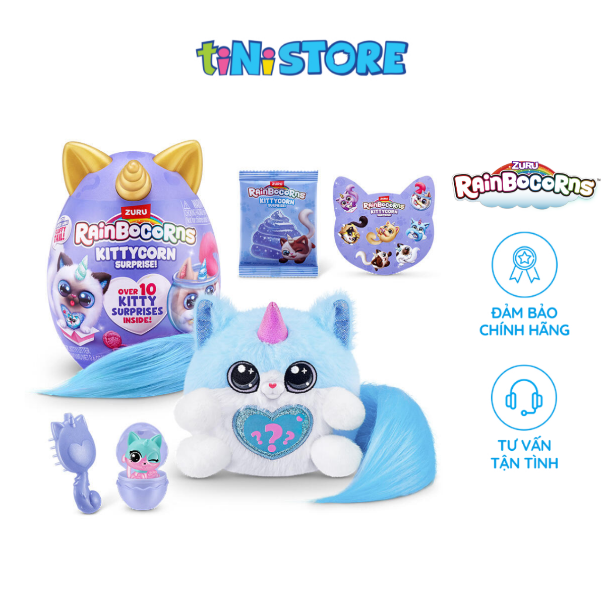 Đồ Chơi Trứng Kỳ Lân Mèo Con Zuru Rainbocorns Kittycorn (Series 9) (Mẫu ngẫu nhiên) 92104