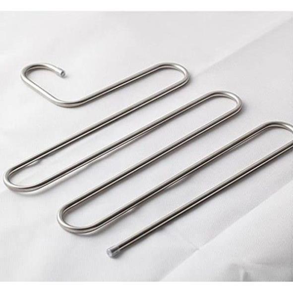 Móc inox treo quần áo và khăn 5 tầng - Móc treo đồ đa năng