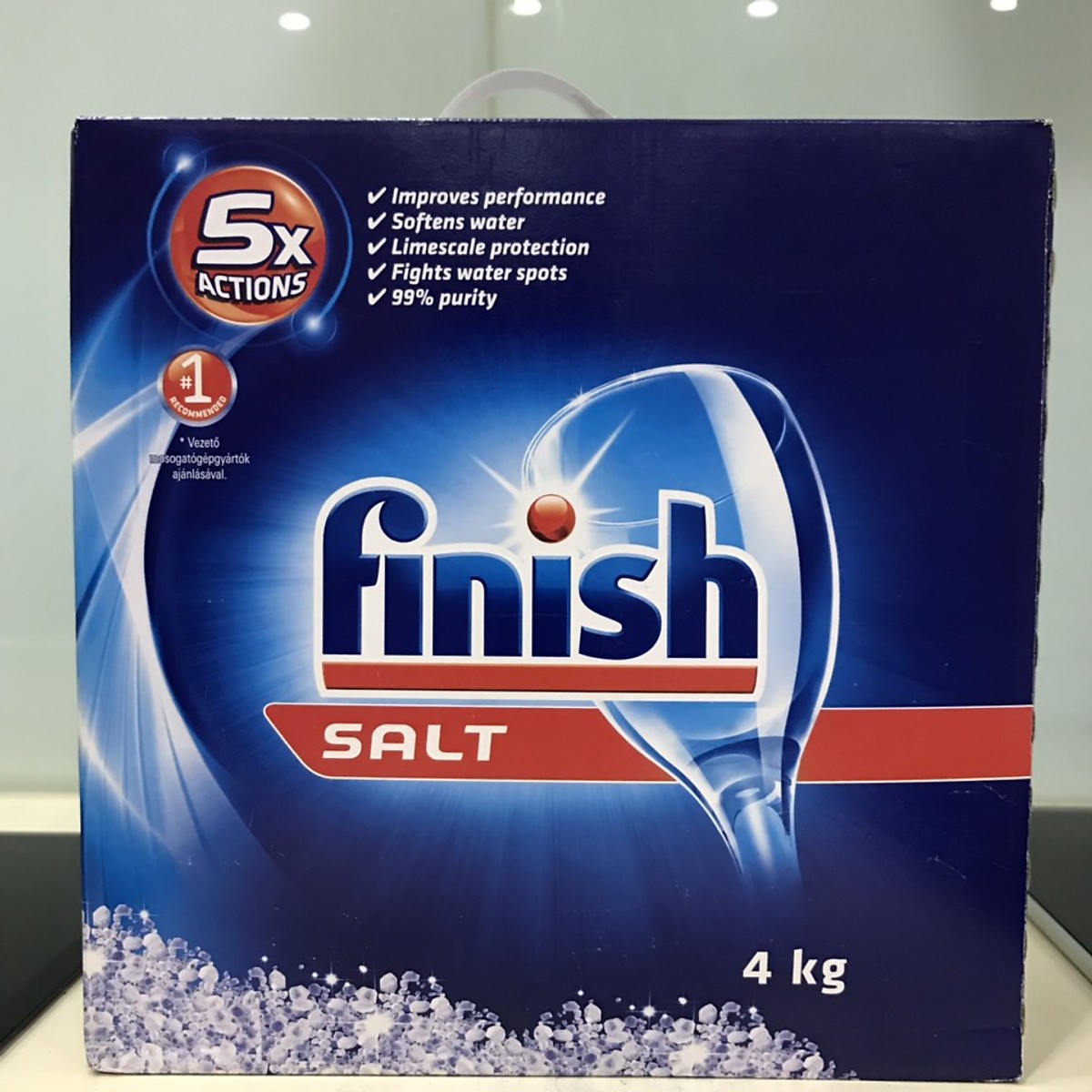 Combo Viên rửa bát Finish All in one 100 viên + Muối Finish 4.0kg + Nước làm bóng Finish 1150ml