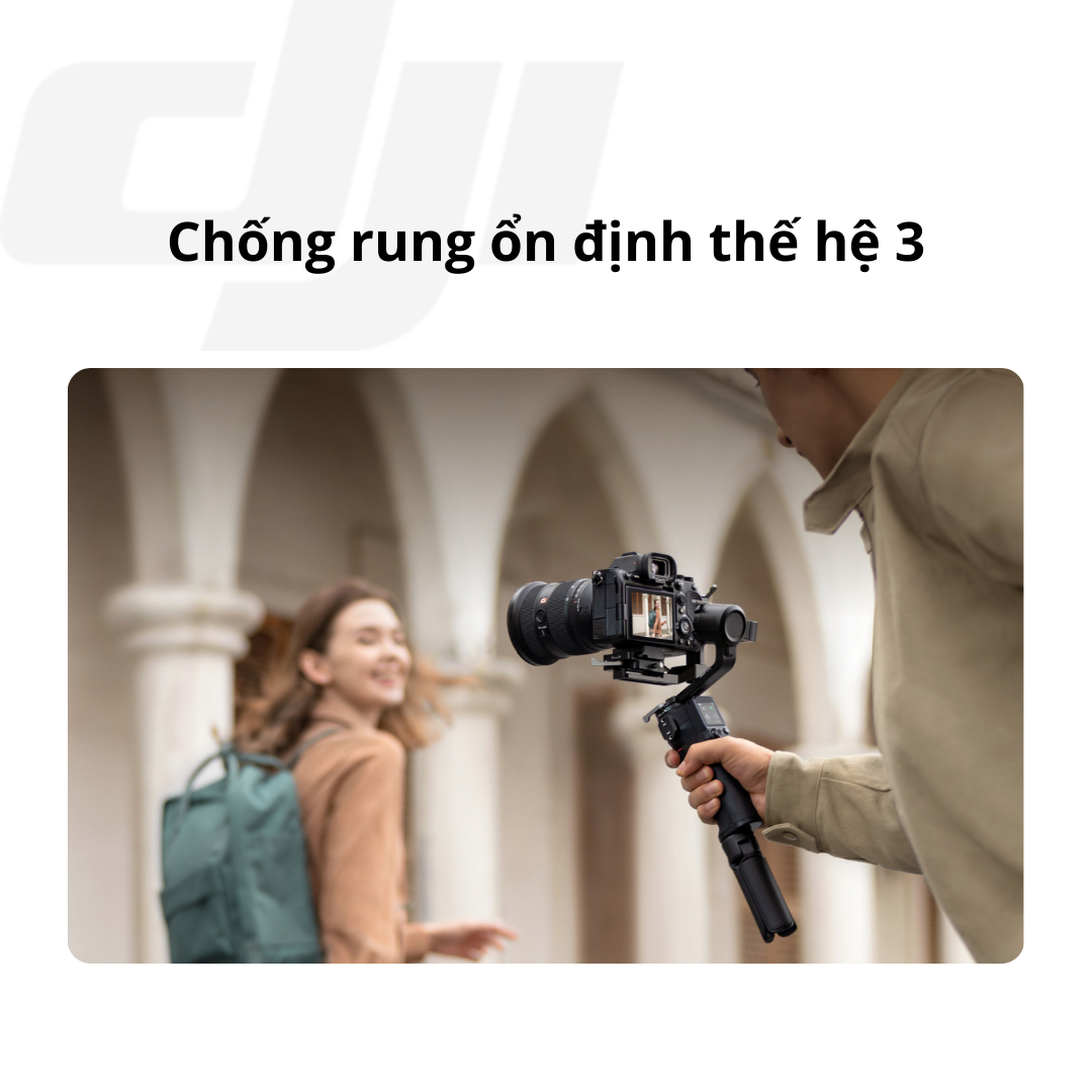 Gimbal máy ảnh DJI RS 3 Mini gọn nhẹ tải trọng 2kg (DJI RS 3 Mini) - Hàng chính hãng