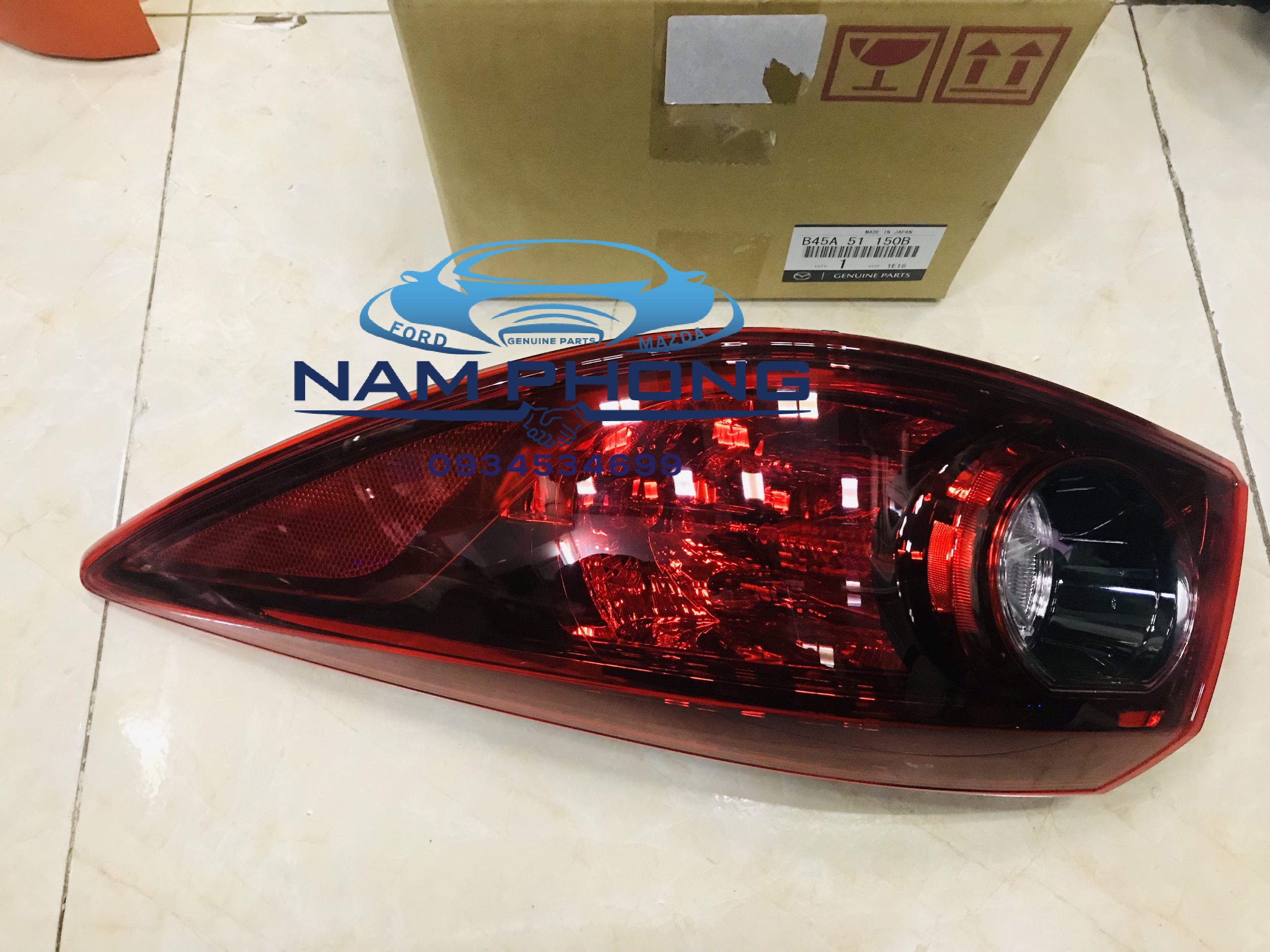 Đèn hậu dành cho mazda 3 4 cửa miếng ngoài Xịn 15 - B45A51150B