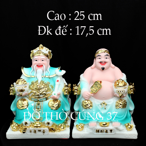 THẦN TÀI THỔ ĐỊA PHÚ QUÝ - MÀU XANH LÁ