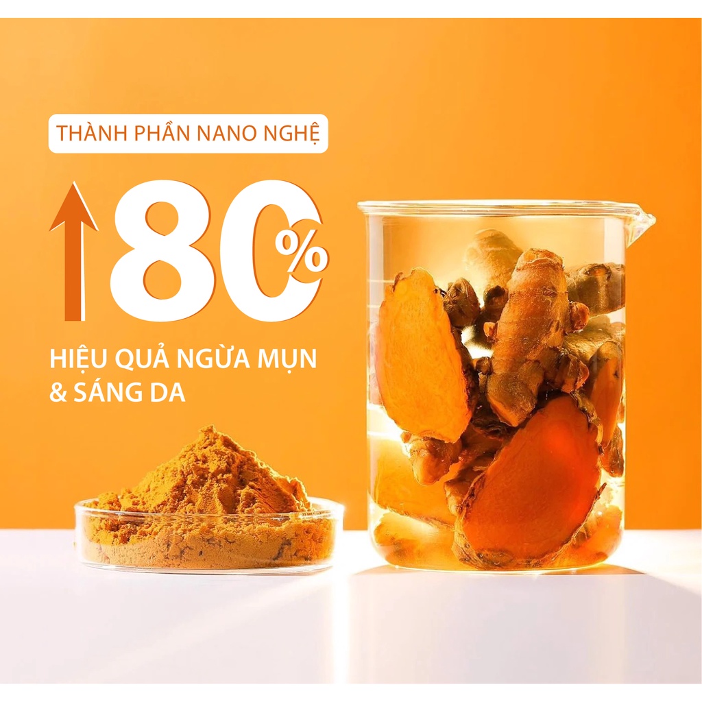 Sữa Rửa Mặt Tràm Trà Nano Nghệ Milaganics Làm sạch Chuyên Sâu Cho Da Mụn Nhạy Cảm