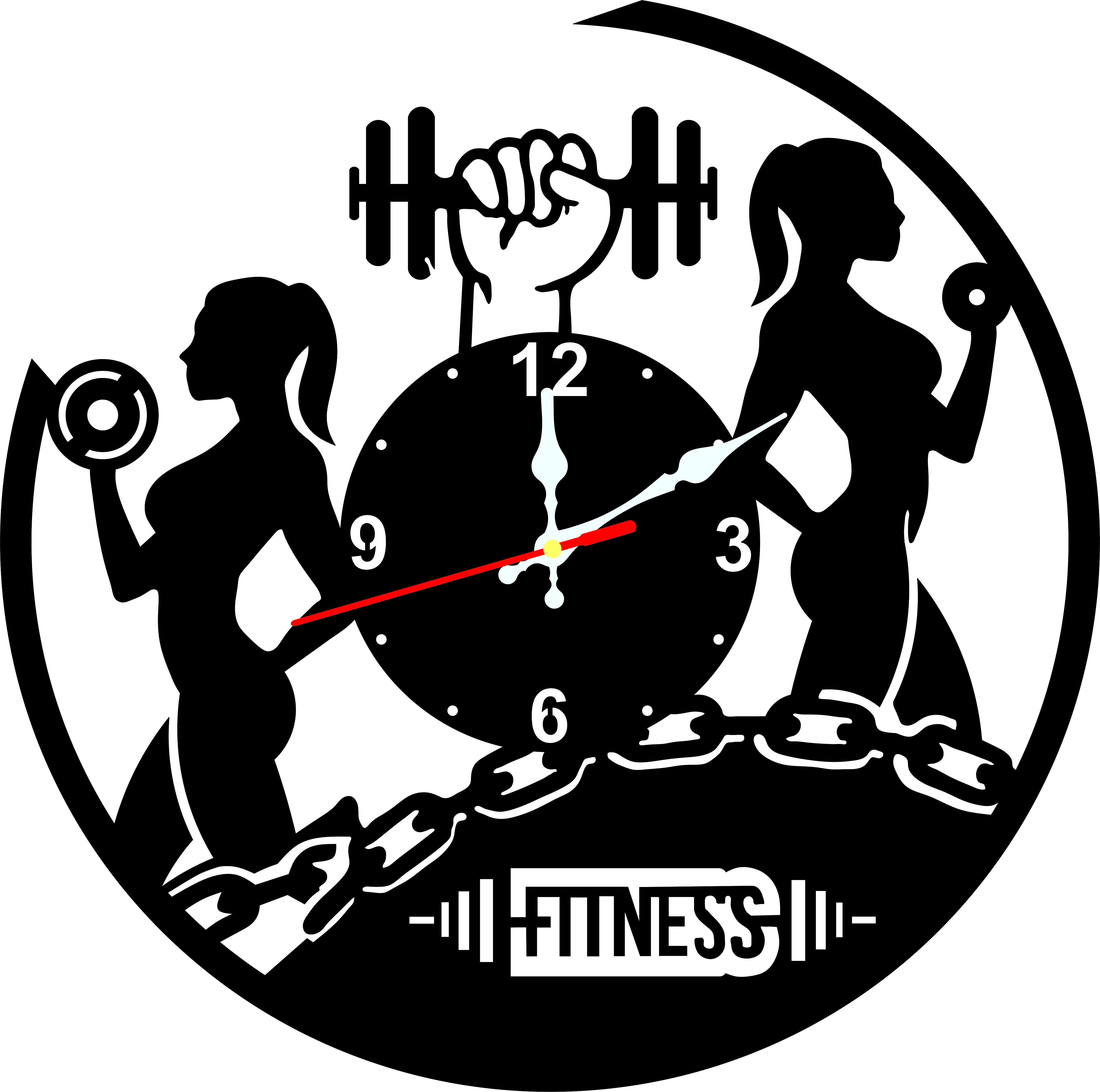 &quot;Mang Động Lực Tập Gym Đến Nhà Bạn Với Đồng Hồ Treo Tường  Abatsu Hình Ảnh Gym Nữ Đẹp
